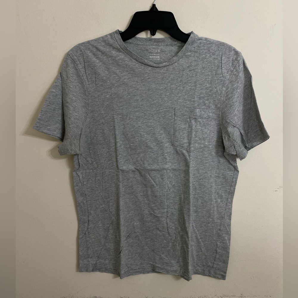 J. Crew Men Slim Washed Grey Short Sleeve T-Shirt Size Medium